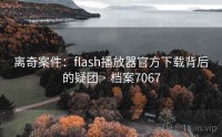 离奇案件：flash播放器官方下载背后的疑团 · 档案7067